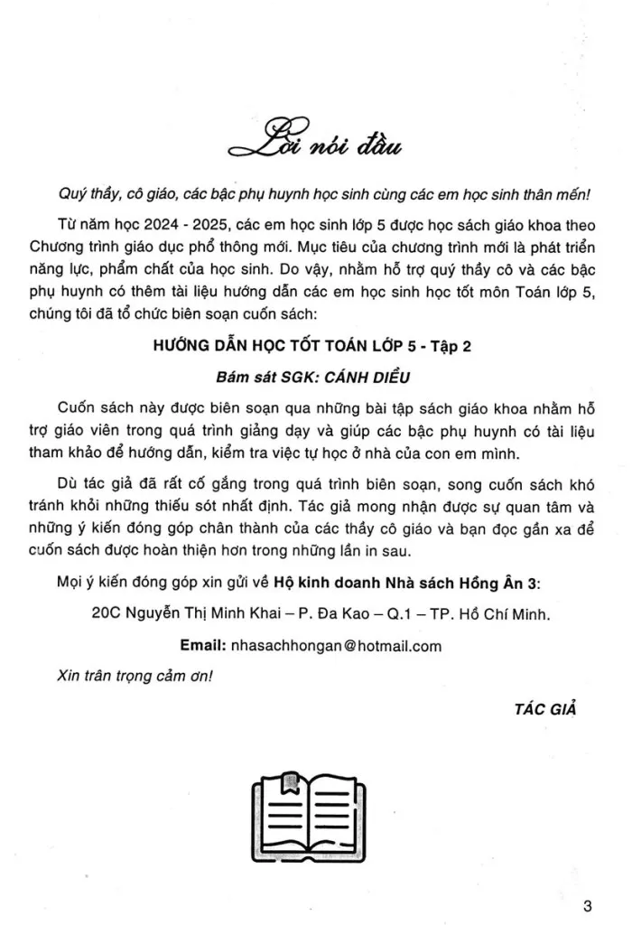 HƯỚNG DẪN HỌC TỐT TOÁN LỚP 5 - TẬP 2 (Dùng kèm SGK Cánh Diều)